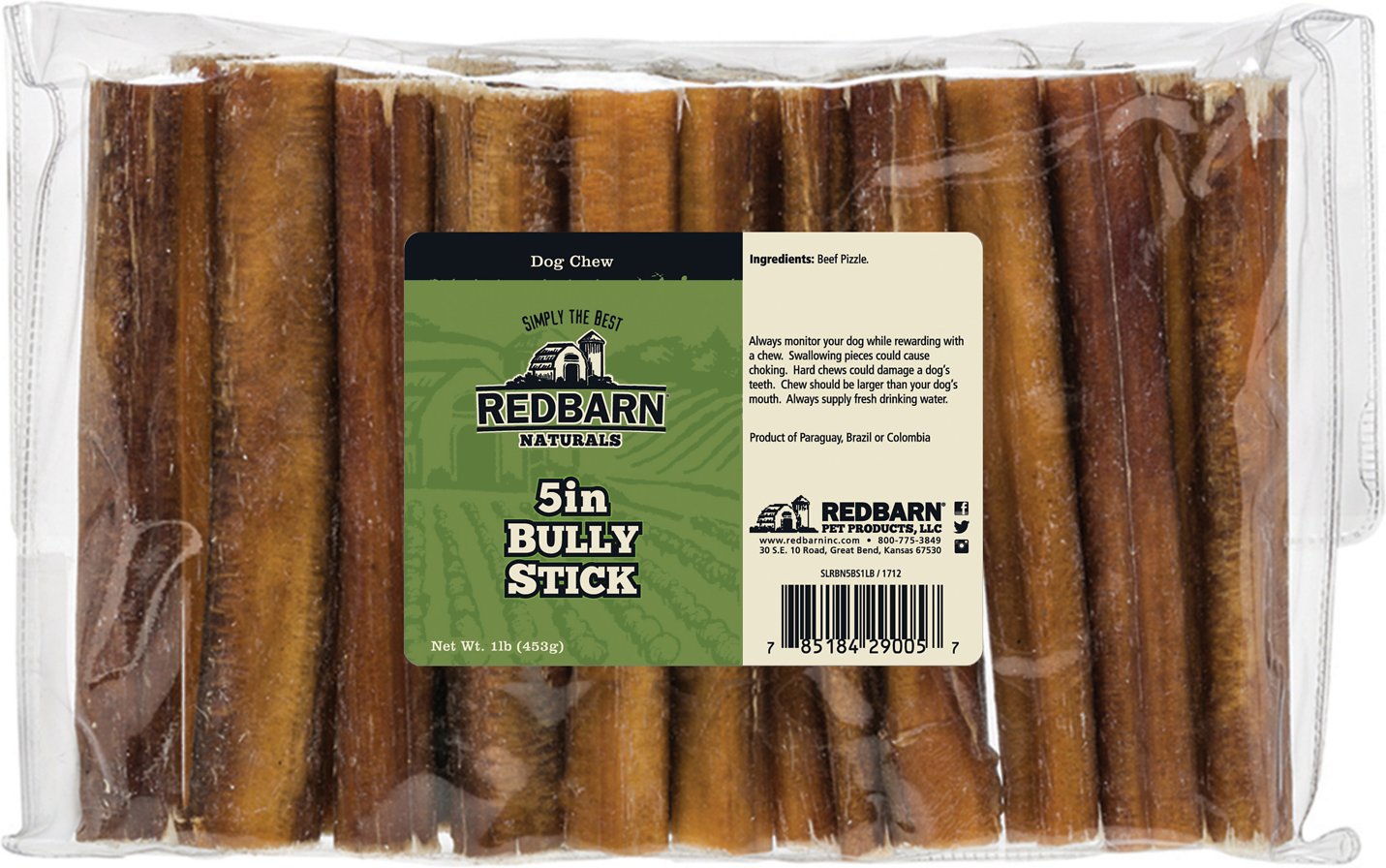 RedBarn Beef Bully Stick 5" Dog Treat