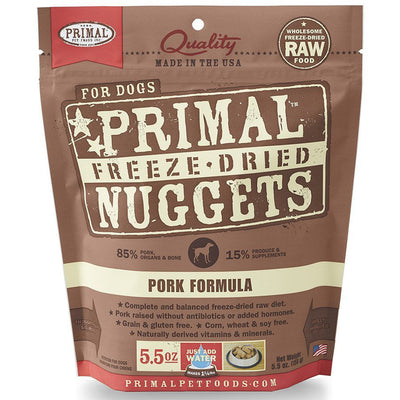 <b>Primal</b> Freeze Dried Nuggets Grain Free Pork Formula Dog Food