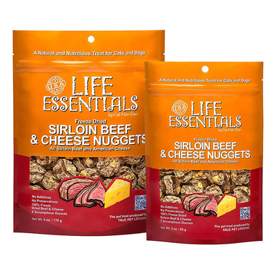 Life Essentials Freeze Dried Sirloin Beef and Cheese Nuggets