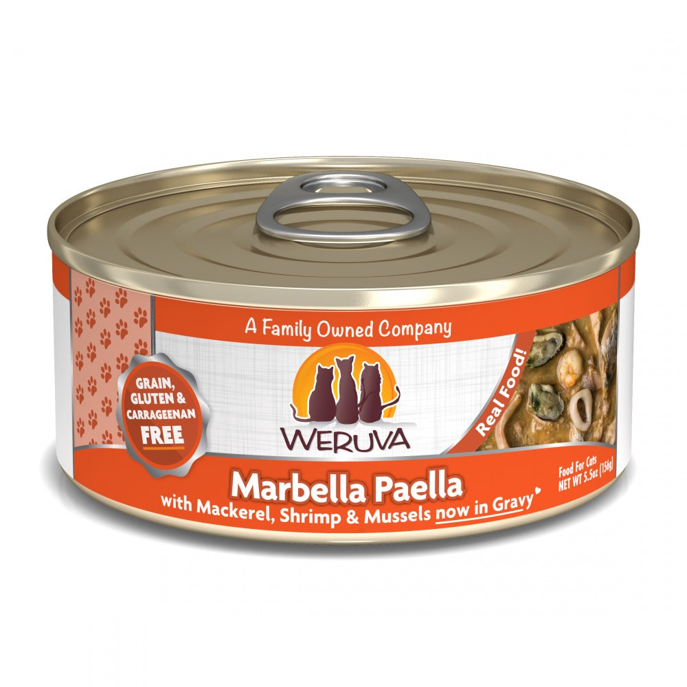 Weruva Marbella Paella With Calamari Shrimp and Mussels Canned Cat Food