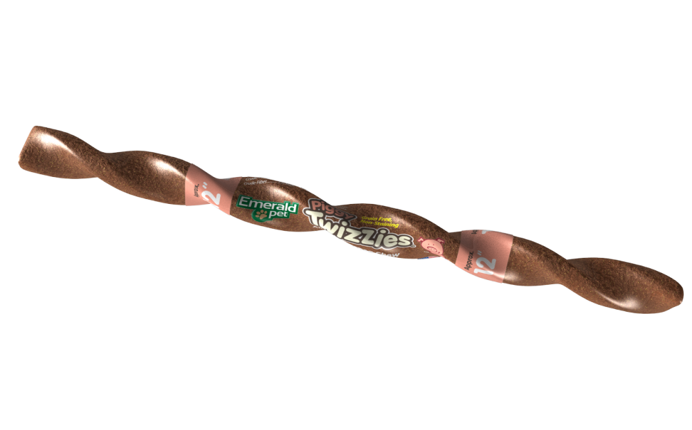 Emerald Pet Piggy Twizzies Natural Dog Chew