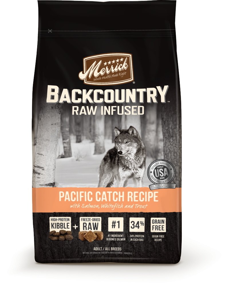 Merrick Backcountry Raw Infused Grain Free Pacific Catch Recipe Dry Dog Food