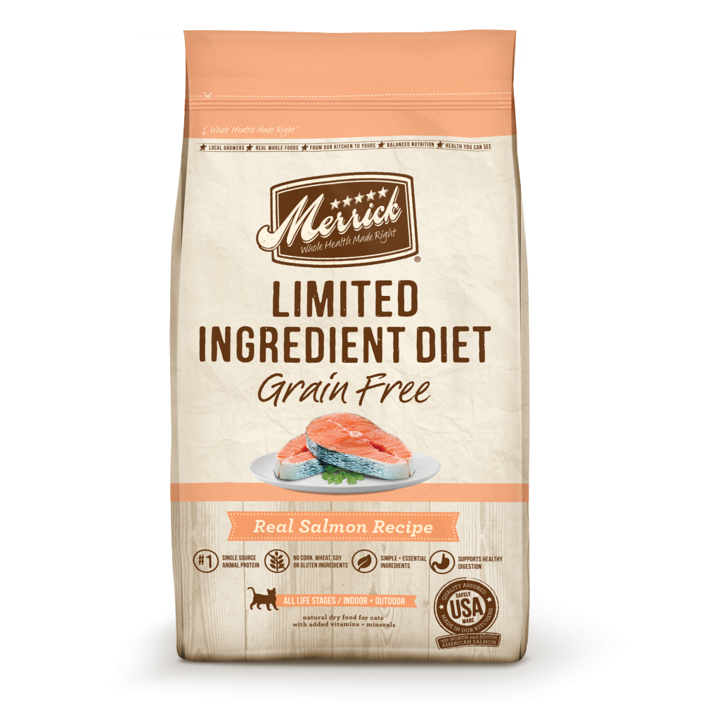 Merrick Limited Ingredient Diet Grain Free Real Salmon Recipe Dry Cat Food
