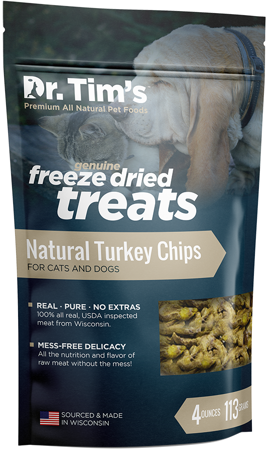 Dr. Tim's Freeze Dried Natural Turkey Chips Dog and Cat Treats