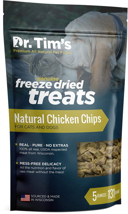 Dr. Tim's Freeze Dried Natural Chicken Chips Dog and Cat Treats