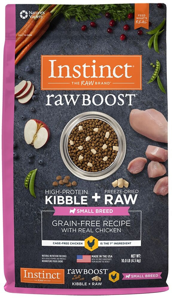 Nature's Variety Instinct Raw Boost Small Breed Grain-Free Chicken Meal Dry Dog Food