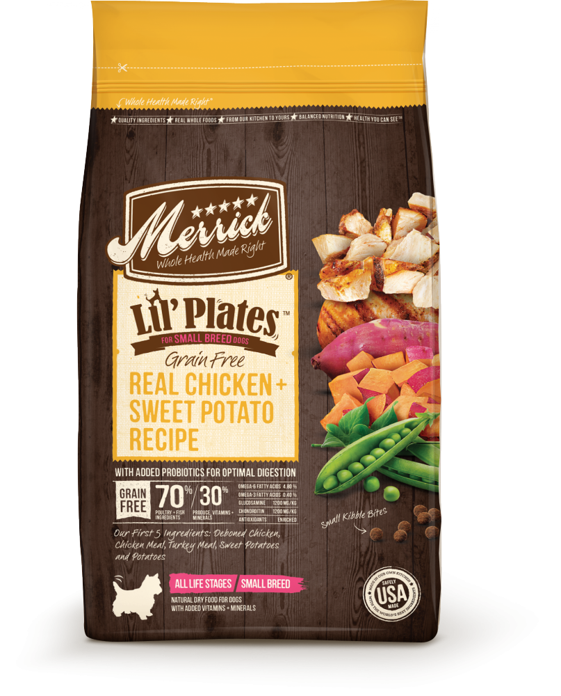 Merrick Lil' Plates Small Breed Grain Free Real Chicken and Sweet Potato Dry Dog Food