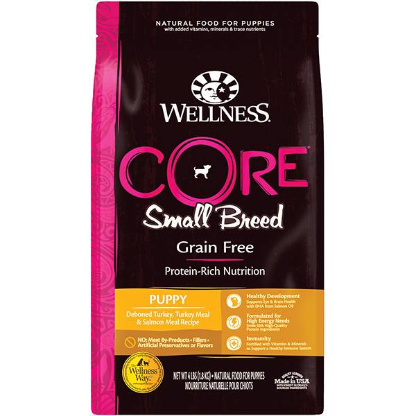 <b>Wellness Core</b> Grain-Free Original Dry Food For Dogs - Small Breed Puppy -Turkey & Salmon Recipe