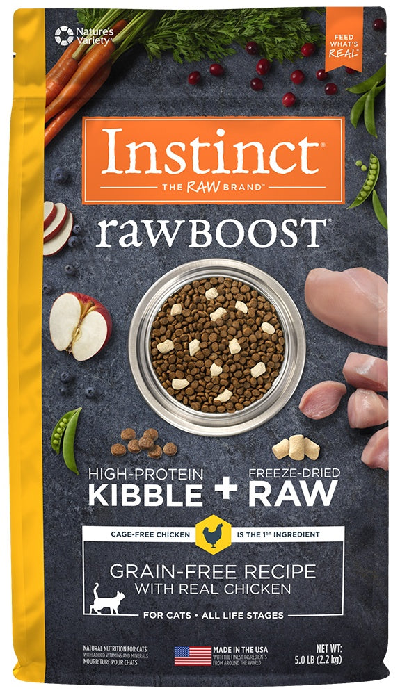 Nature's Variety Instinct Raw Boost Grain Free Recipe with Real Chicken Natural Dry Cat Food