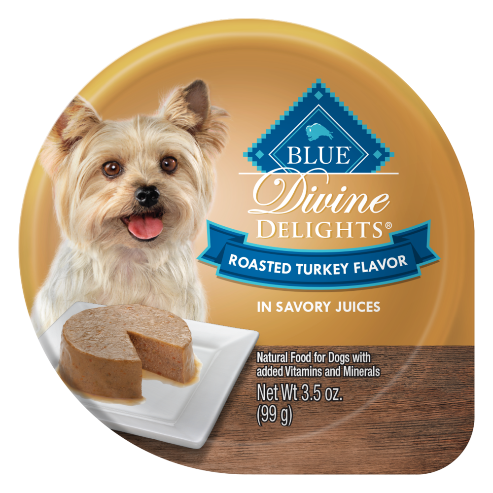 Blue Buffalo Divine Delights Small Breed Roasted Turkey Pate Dog Food Cup