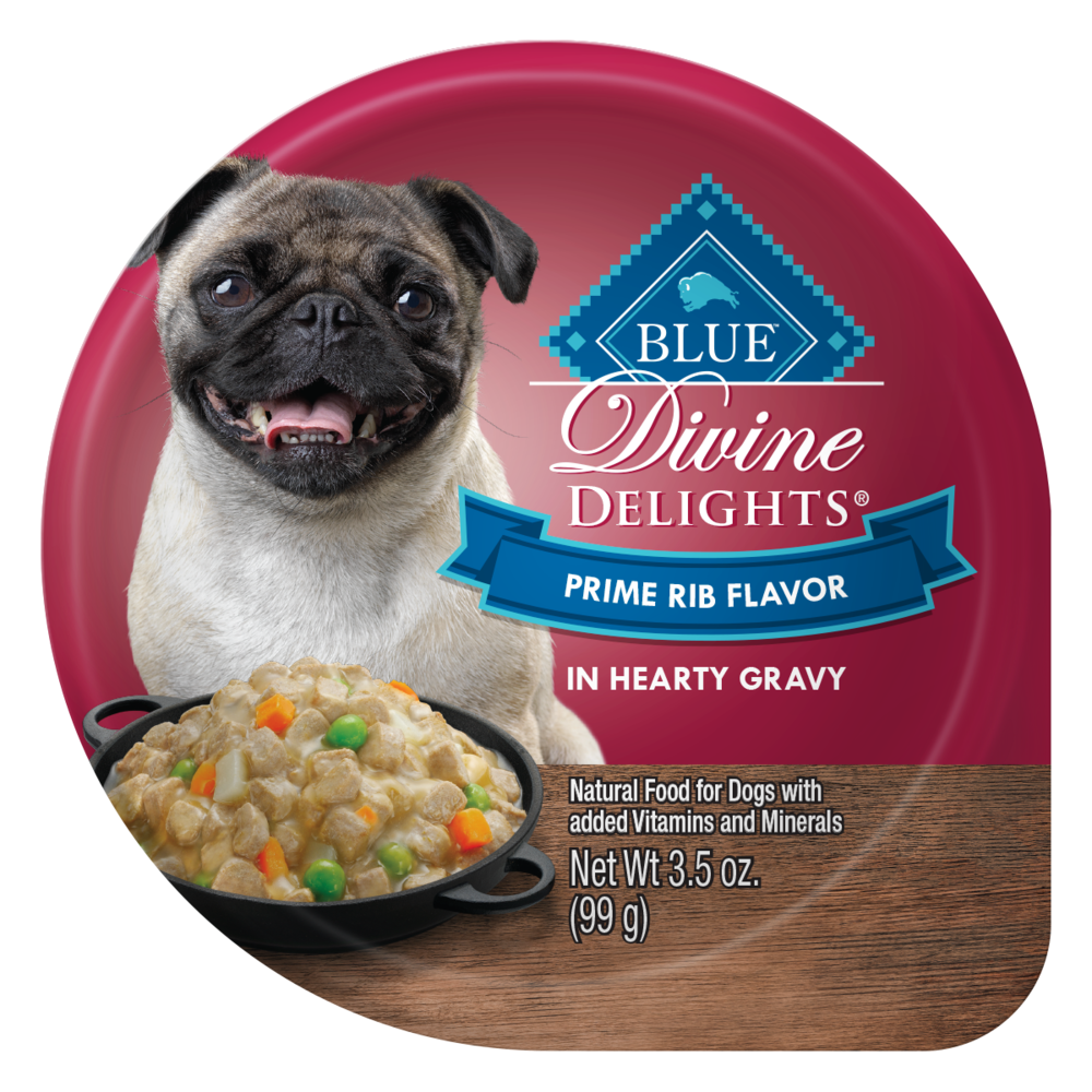 Blue Buffalo Divine Delights Small Breed Prime Rib in Gravy Dog Food Cup