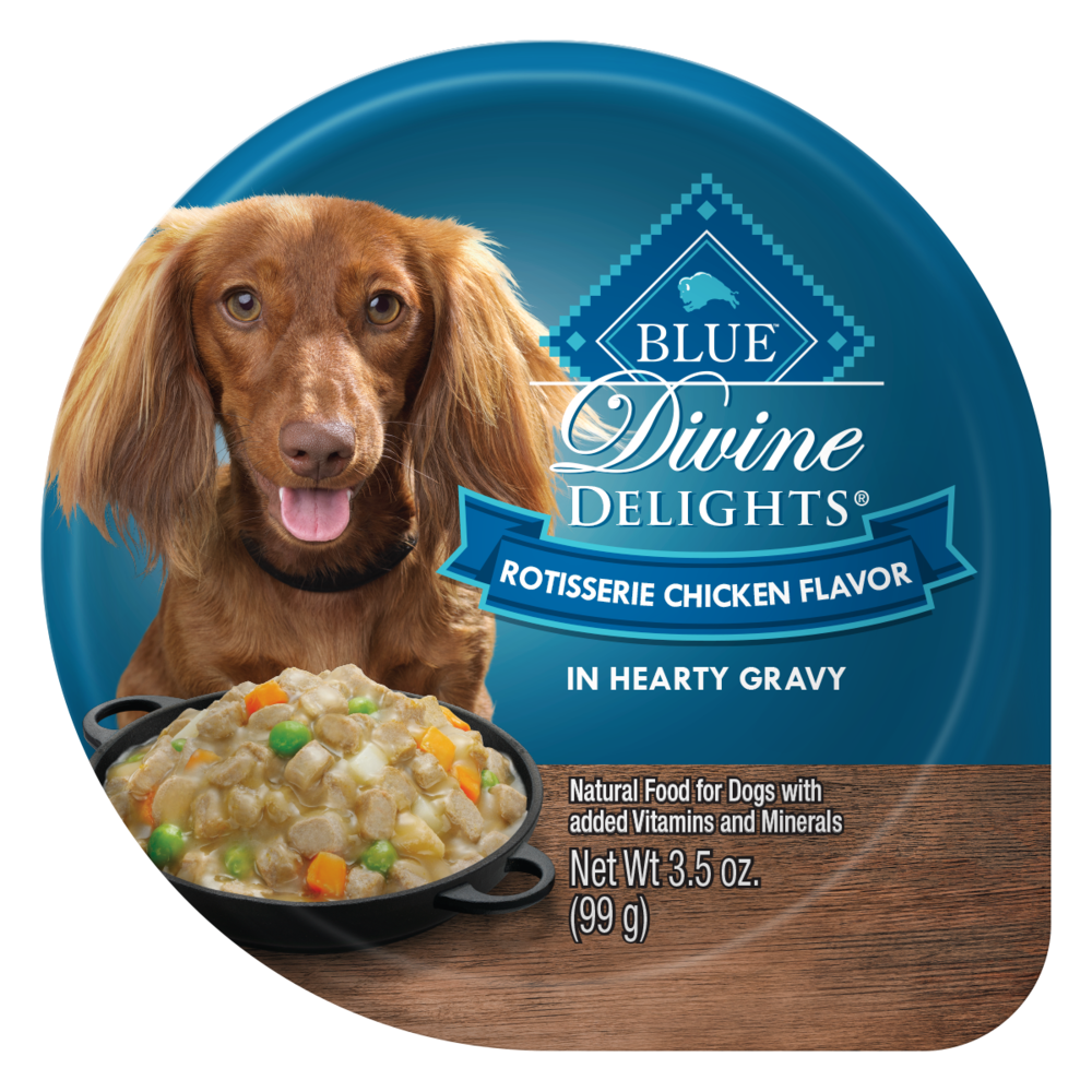 Blue Buffalo Divine Delights Small Breed Rotisserie Chicken in Gravy Dog Food Cup
