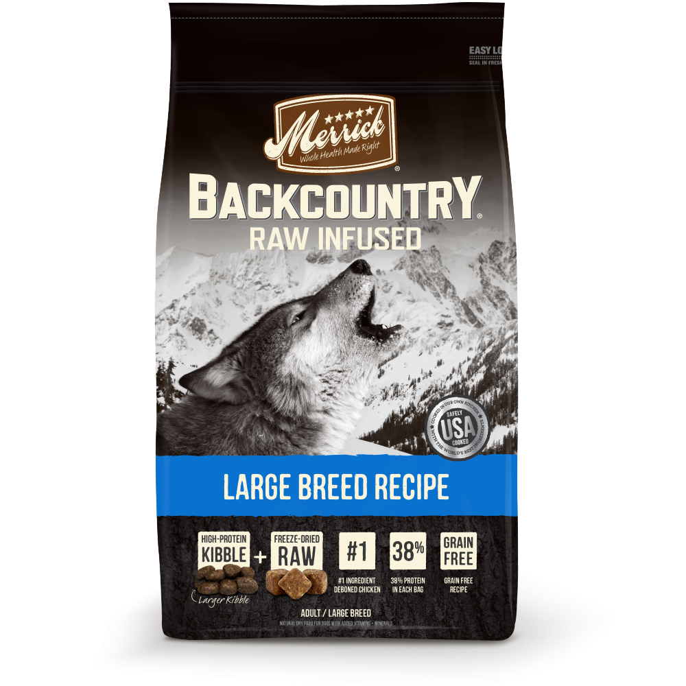 Merrick Backcountry Raw Infused Grain Free Large Breed Recipe Dry Dog Food