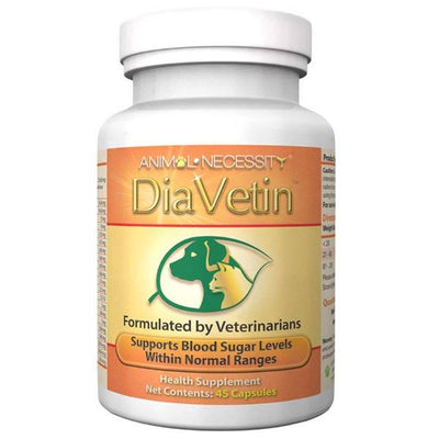 <b>Animal Necessity</b> All-Natural Blood Sugar Supplement for Pets - Glucose Level Support for Diabetic Dogs and Cats