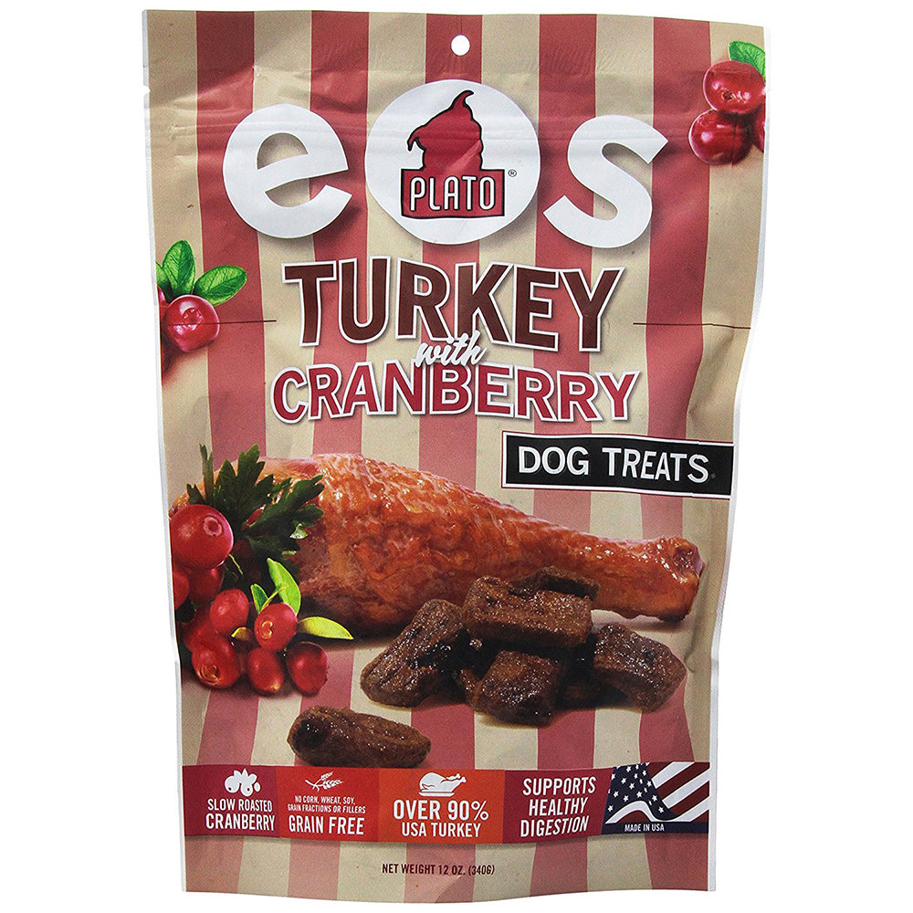 <b>Plato</b> EOS Turkey with Cranberry Dog Treats - 12oz <br></br>