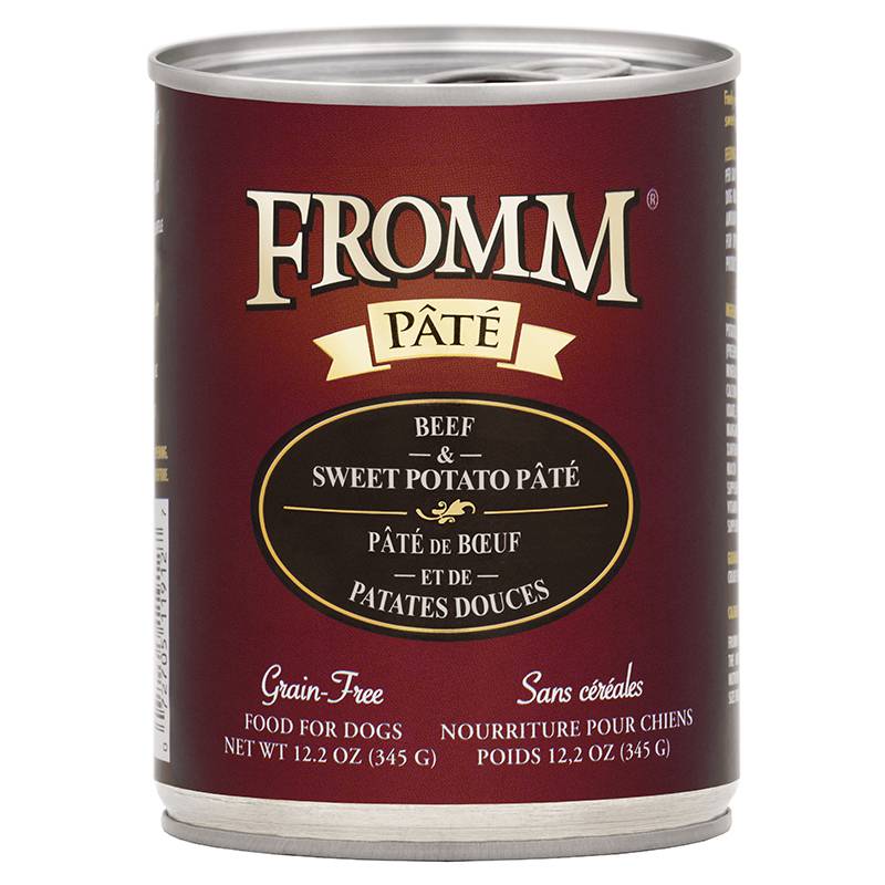 <b>Fromm Family</b> Grain Free Beef & Sweet Potato Pate Canned Dog Food