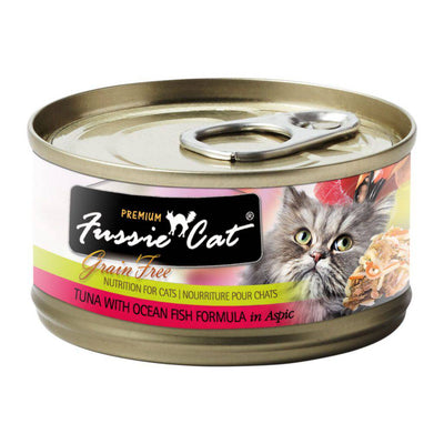 <b>Fussie Cat</b> Premium Canned Cat Food 2.82oz Tuna & Ocean Fish Flavor (Pack of 24)