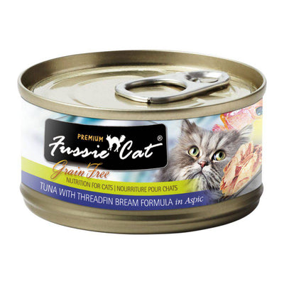 <b>Fussie Cat</b> Premium Canned Cat Food 2.8oz Tuna & Threadfin Bream Flavor (Case of 24)