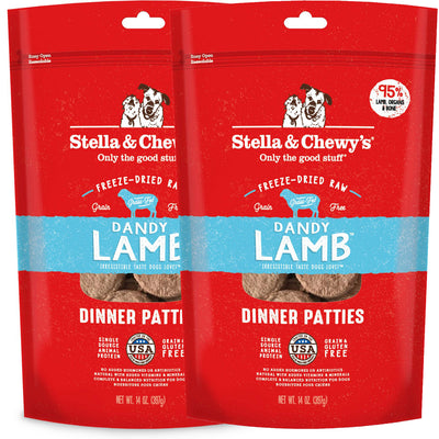 <b>Stella & Chewy's</b> Dandy Lamb Freeze Dried Dinner Patties 14oz - 2 Pack