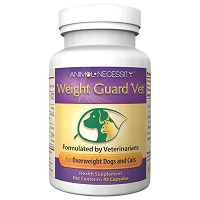 <b>Animal Necessity</b> Weight-Loss Management Supplement for Cats and Dogs - 11 Natural Herbs and Antioxidants Health Diet Food