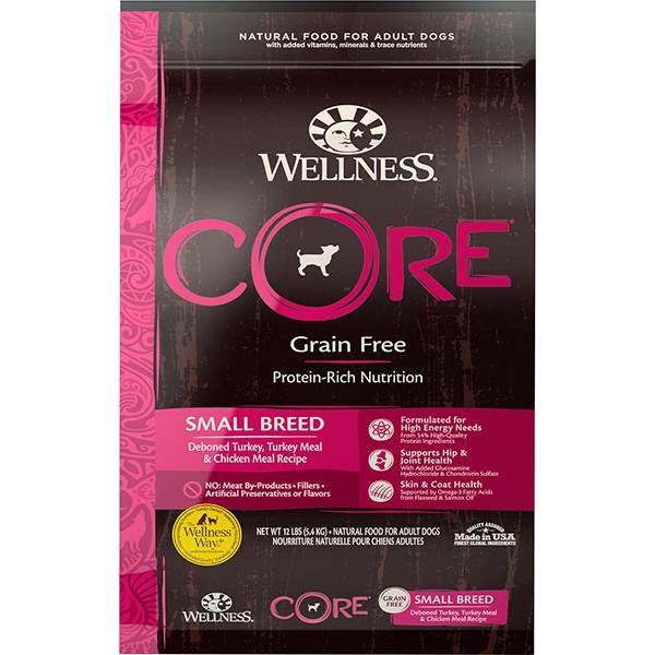 <b>Wellness Core</b> Grain-Free Original Dry Food For Dogs - Small Breed-Turkey & Chicken Recipe