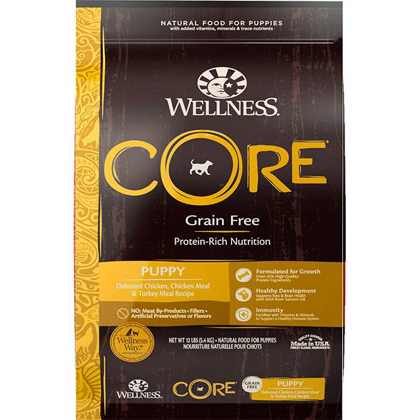 <b>Wellness Core</b> Grain-Free Original Dry Food For Dogs - Puppy -Turkey & Chicken Recipe