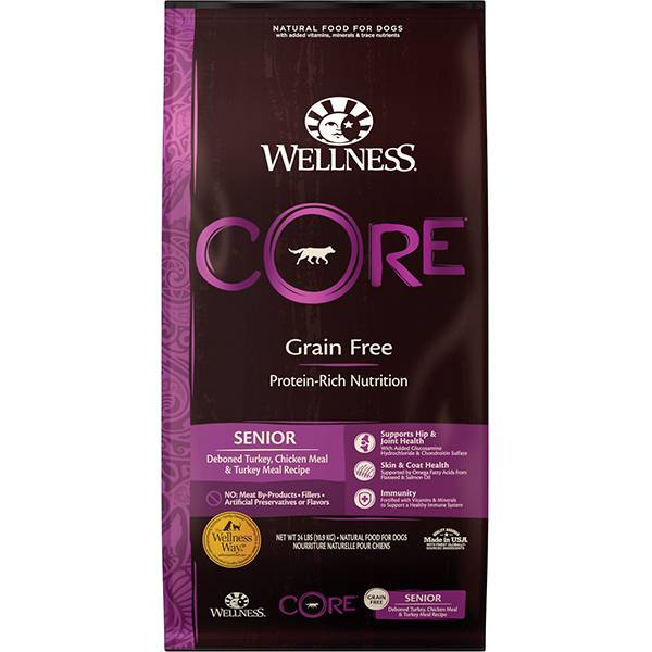 <b>Wellness Core</b> Grain-Free Original Dry Food For Senior Dogs - Turkey & Chicken Recipe
