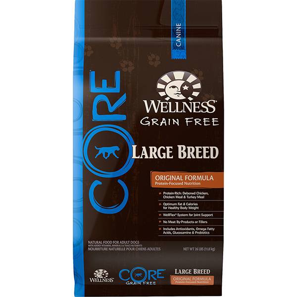 <b>Wellness Core</b> Grain-Free Original Dry Food For Large Breed Dogs - Turkey & Chicken Recipe