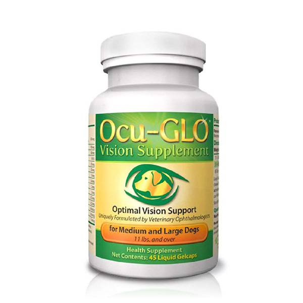 <b>Ocu-Glo</b> Natural Vision Dog Supplement - Optimal Canine Eye Support for Small Medium Large Dogs