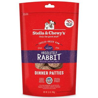 <b>Stella & Chewy's</b> Rabbit Dinner Patties Grain & Gluten-Free Freeze-Dried Dog Food