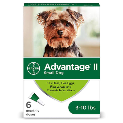 <b>Bayer</b> Advantage II Topical Flea Treatment For Small Size Dogs