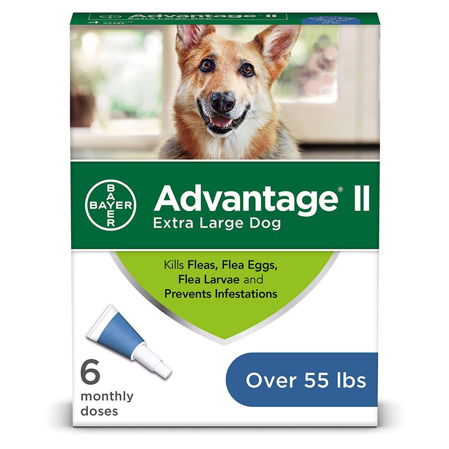 <b>Bayer</b> Advantage II Topical Flea Treatment For Extra Large Size Dogs