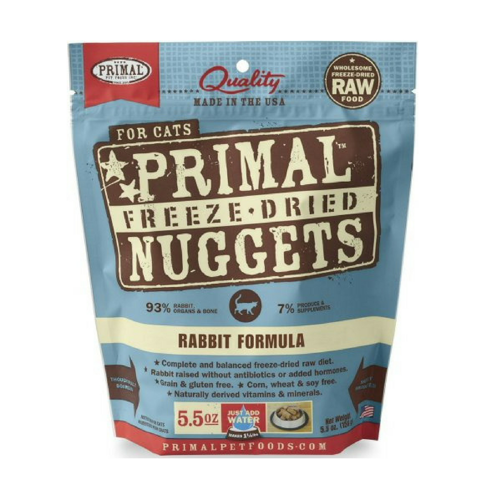 <b>Primal</b> Freeze Dried Nuggets Grain Free Formula Rabbit Cat Food