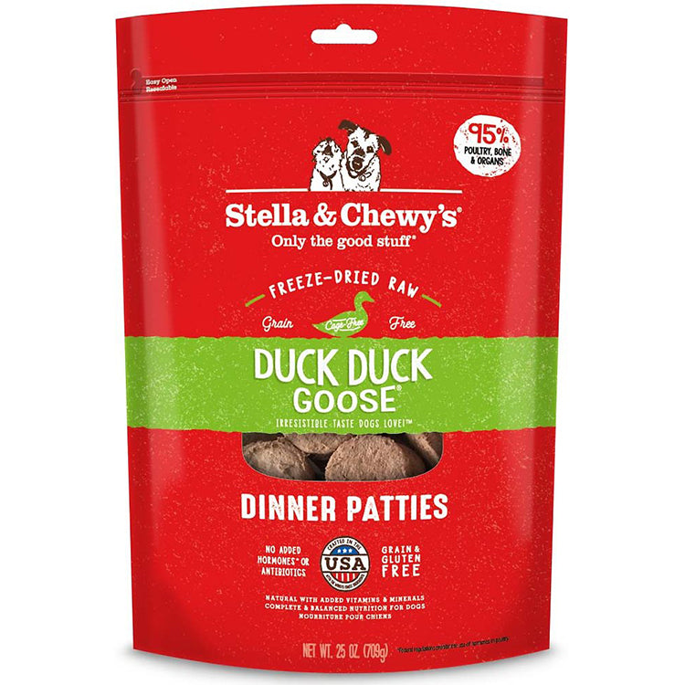 <b>Stella & Chewy's</b> Duck Dinner Patties Grain & Gluten-Free Freeze-Dried Dog Food