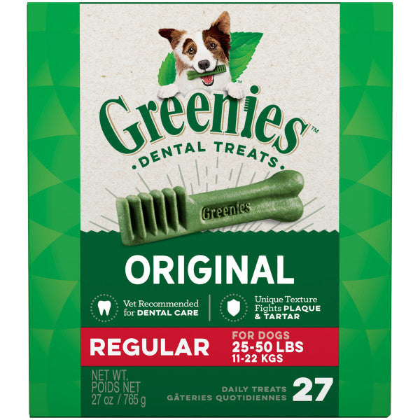 <b>Greenies</b> Original Regular Dog Dental Treats