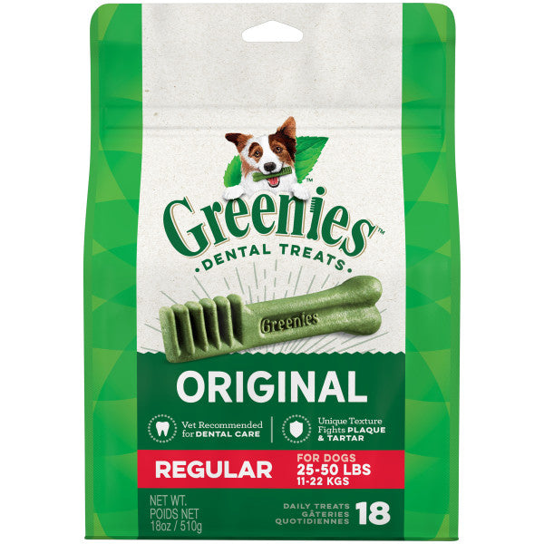 <b>Greenies</b> Original Regular Dog Dental Treats