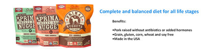<b>Primal</b> Freeze Dried Nuggets Grain Free Venison Formula Dog Food