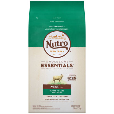 NUTRO WHOLESOME ESSENTIALS Adult Dry Dog Food Pasture-Fed Lamb & Rice Recipe