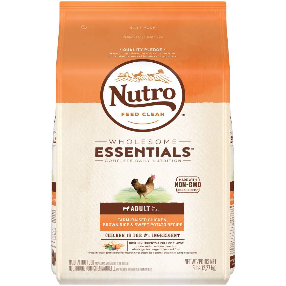 Nutro Wholesome Essentials Adult Farm-Raised Chicken, Brown Rice & Sweet Potato Dry Dog Food