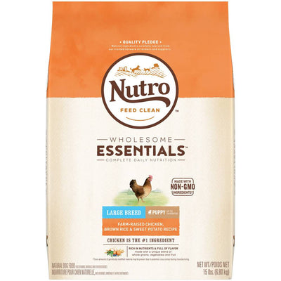 Nutro Wholesome Essentials Large Breed Puppy Farm-Raised Chicken, Brown Rice & Sweet Potato Dry Dog Food