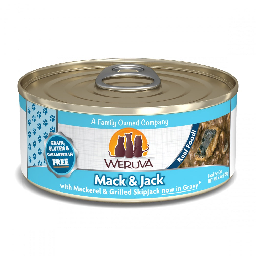 Weruva Mack And Jack With Mackerel and Grilled Skipjack Canned Cat Food