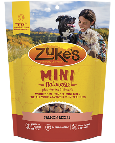 Zukes Salmon Mini Naturals Dog Treats