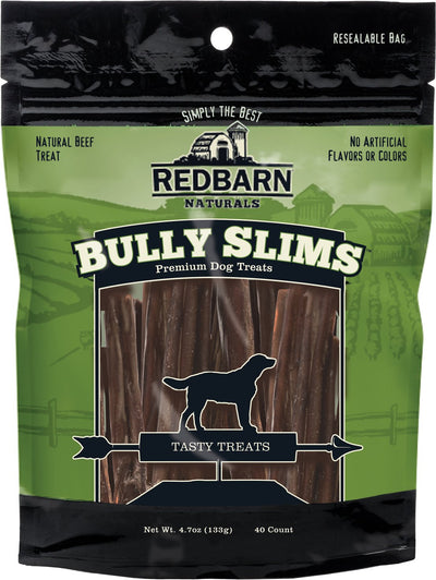 RedBarn Bully Slims Beef Flavored, 40 Count