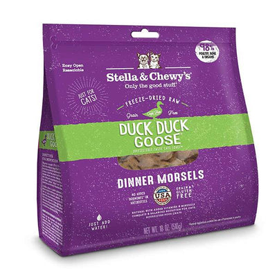 <b>Stella & Chewy's</b> Duck Duck Goose Dinner Morsels Freeze Dried Raw for Cats