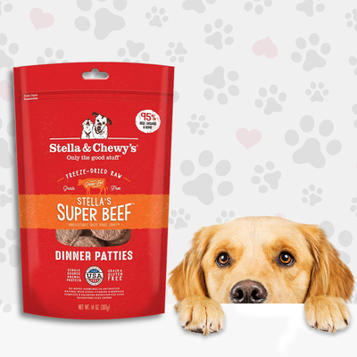 Stella & Chewy's Super Beef Dinner Patties Freeze-Dried Dog Food
