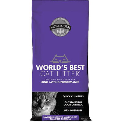 <b>World's Best Cat Litter</b> Lavender Scented Multiple Cat Clumping Formula Cat Litter