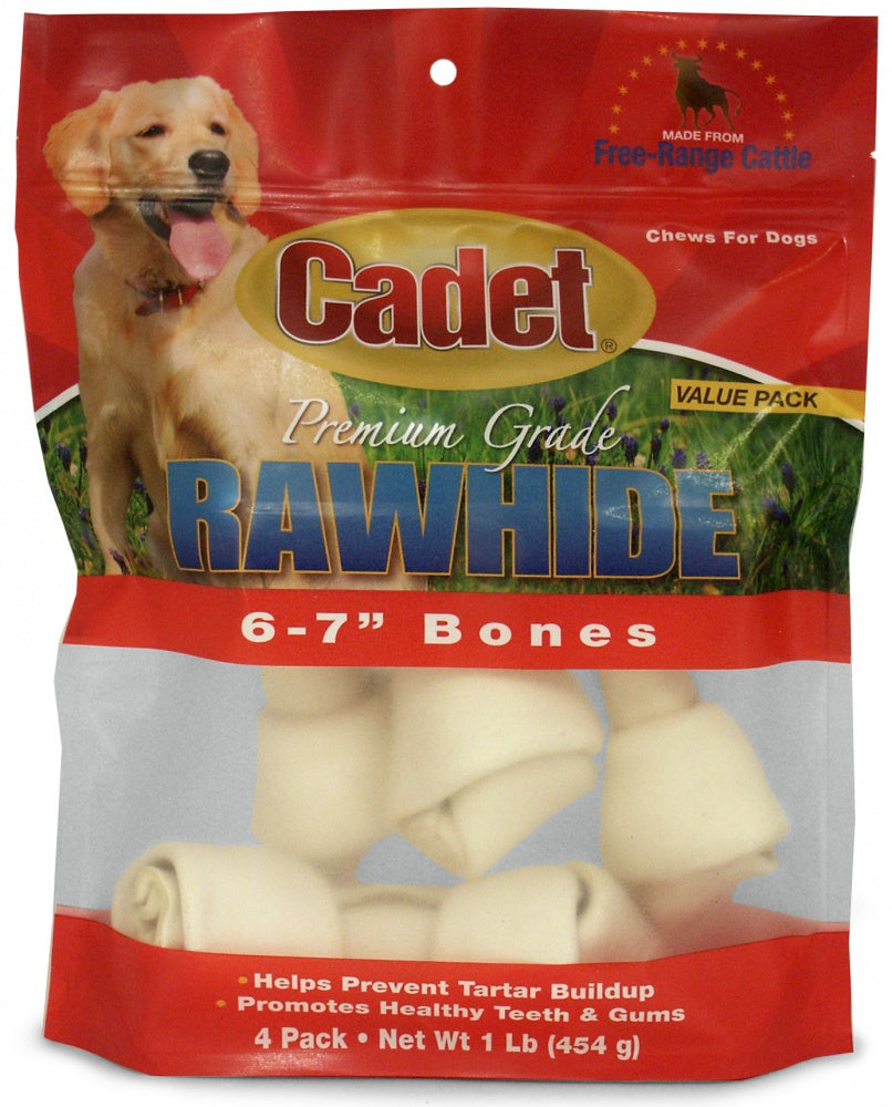 Cadet Rawhide Natural Flavor Knotted  for Dogs