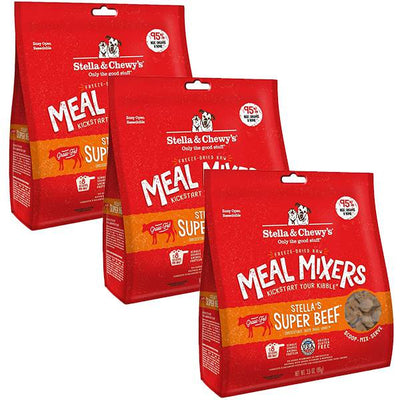 <b>Stella & Chewy's</b> Freeze Dried Super Beef Meal Mixer -3 Pack ( 3.5 Oz Bags)<br><br>