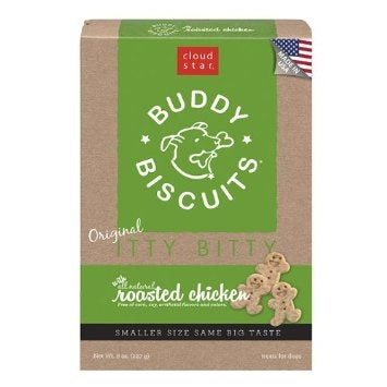 Cloud Star Itty Bitty Buddy Biscuits Roasted Chicken Dog Treats
