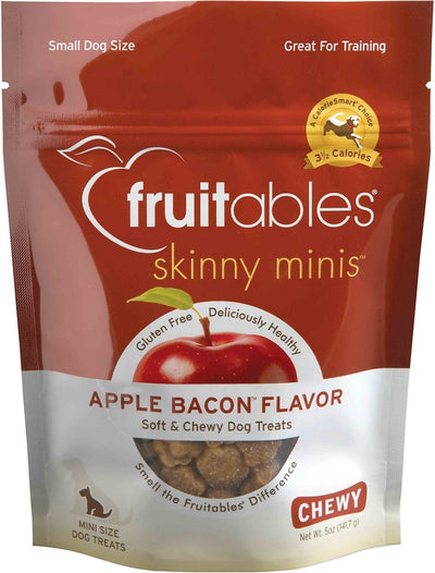 Fruitables Chewy Skinny Minis Apple Bacon Dog Treats